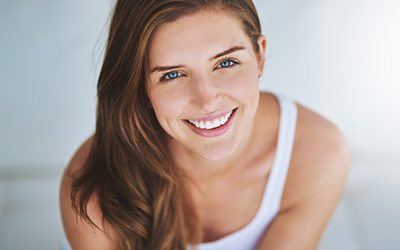 Woman with beautiful healthy smile